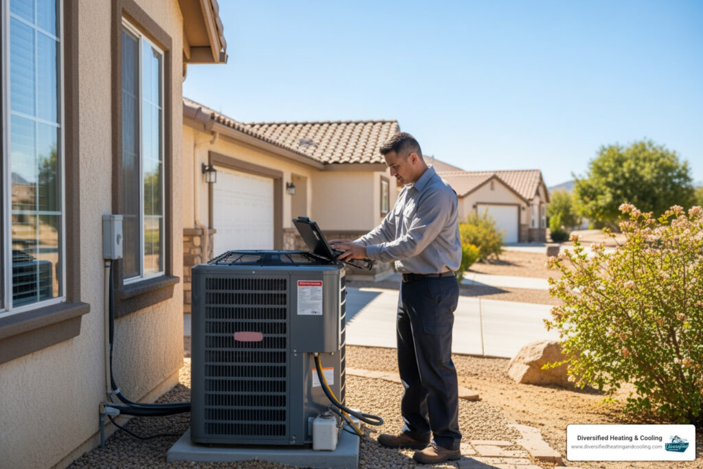 heat pump not working in landers ca